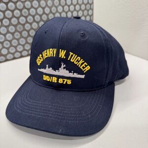 USS HENRY W. Tucker DD/R 875 Hat Cap Vintage USA Made Ship Navy Snap Back